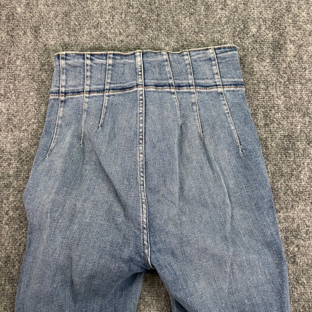 Free People We The‎ Free Jeans Womens 25x31 Jayde Flare Slim High Rise Raw Hem - Picture 16 of 16